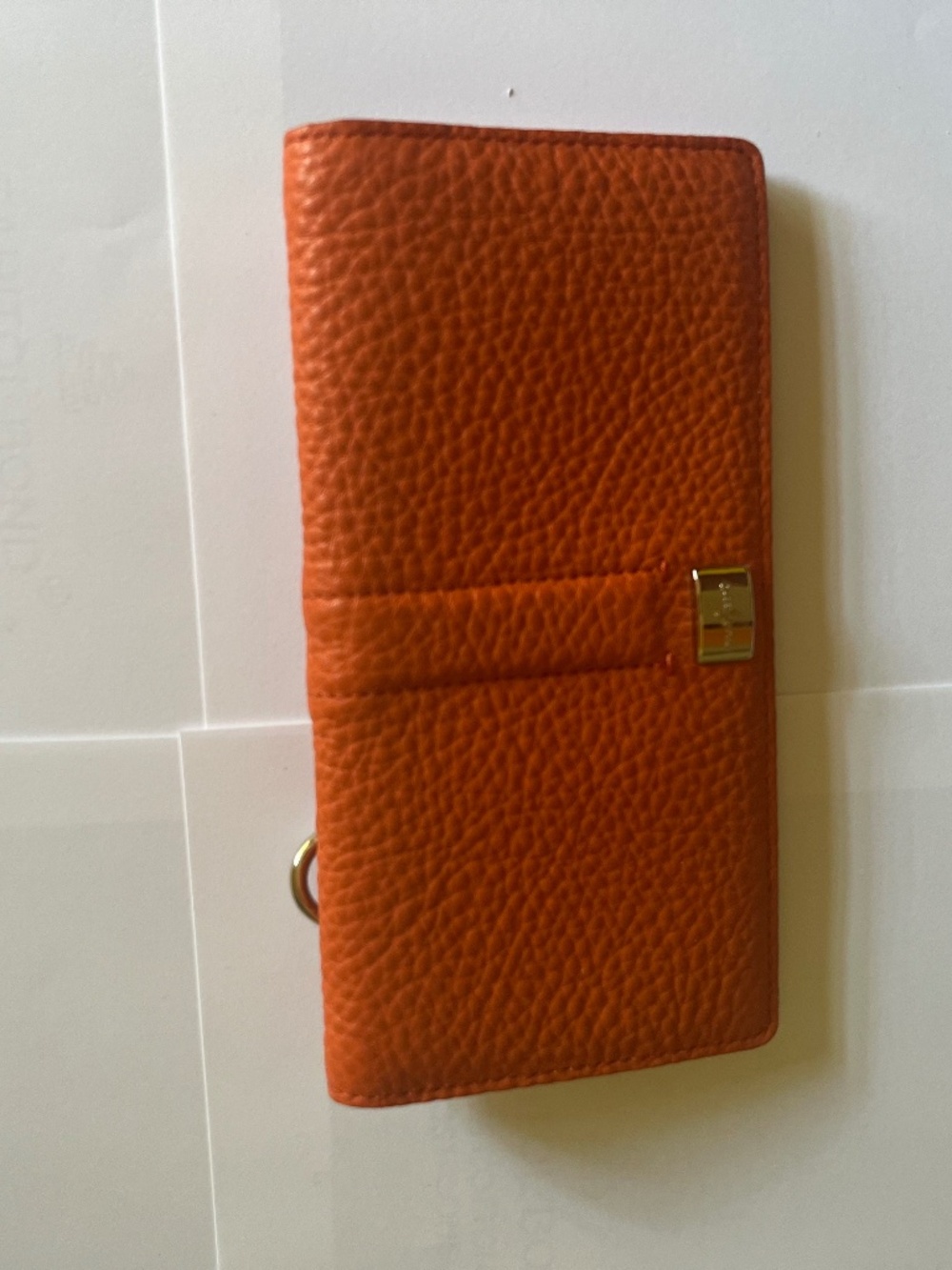 Cole Haan orange brown wallet
